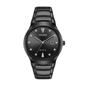 Citizen Eco-Drive Men's Paradigm Diamond Accent Stainless Steel Watch