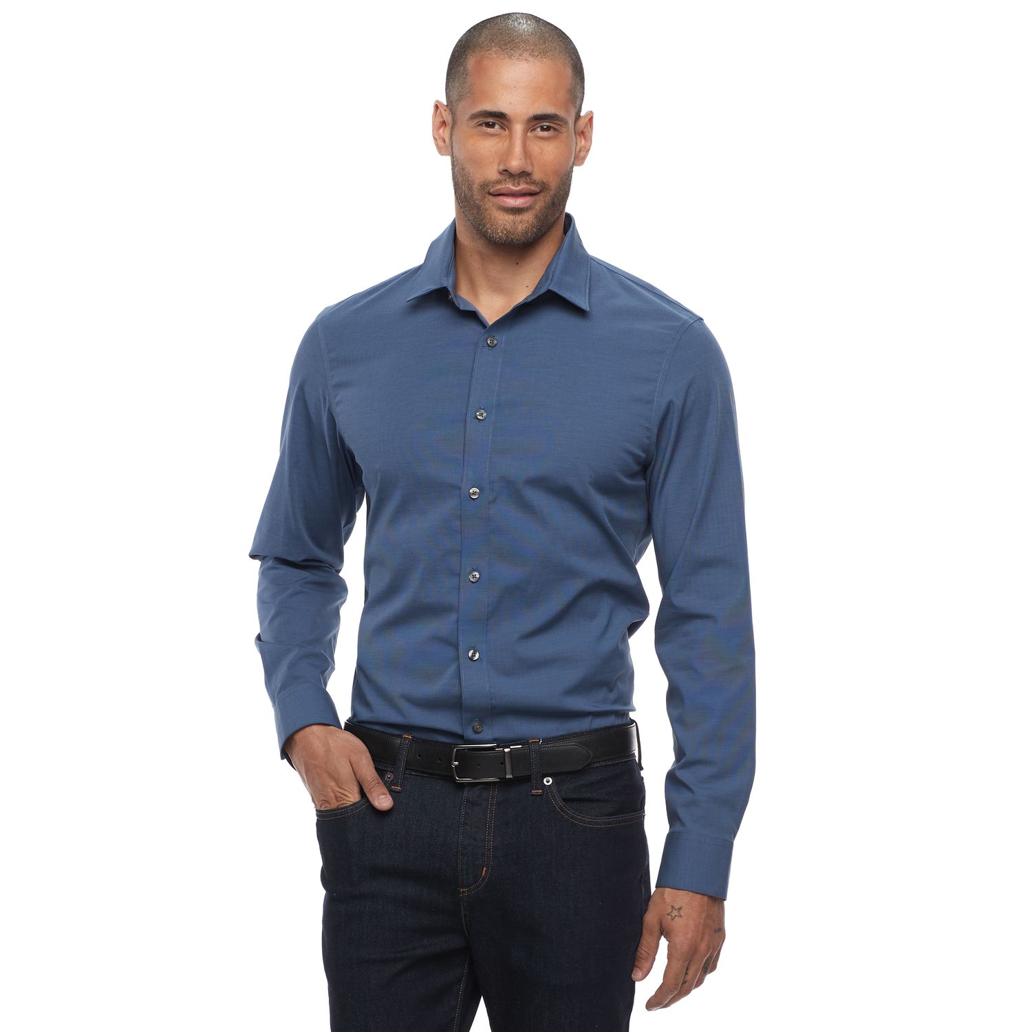 tall slim button down shirt