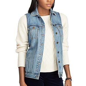 Women's Chaps Denim Vest