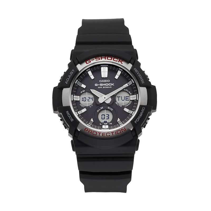 Casio Men's G-Shock Analog-Digital Tough Solar Watch - GAS100-1A, Size: XL, Black