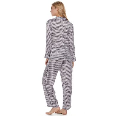 Women's Apt. 9® Pajamas: Soft Moonlight Satin Sleep Top & Pants 2-Piece PJ Set