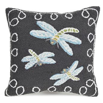 Liora Manne Frontporch Dragonfly II Indoor Outdoor Throw Pillow