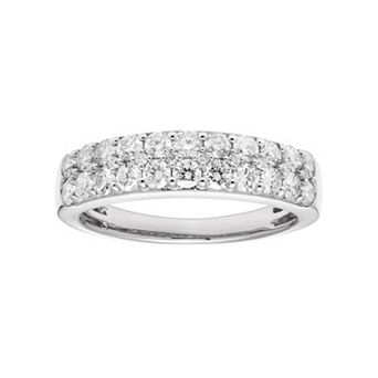 The Regal Collection 14k Gold 1 Carat T.W. IGL Certified Diamond Pave Wedding Band