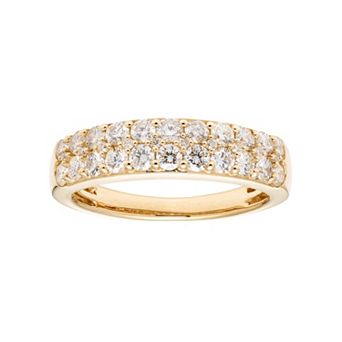 The Regal Collection 14k Gold 1 Carat T.W. IGL Certified Diamond Pave Wedding Band