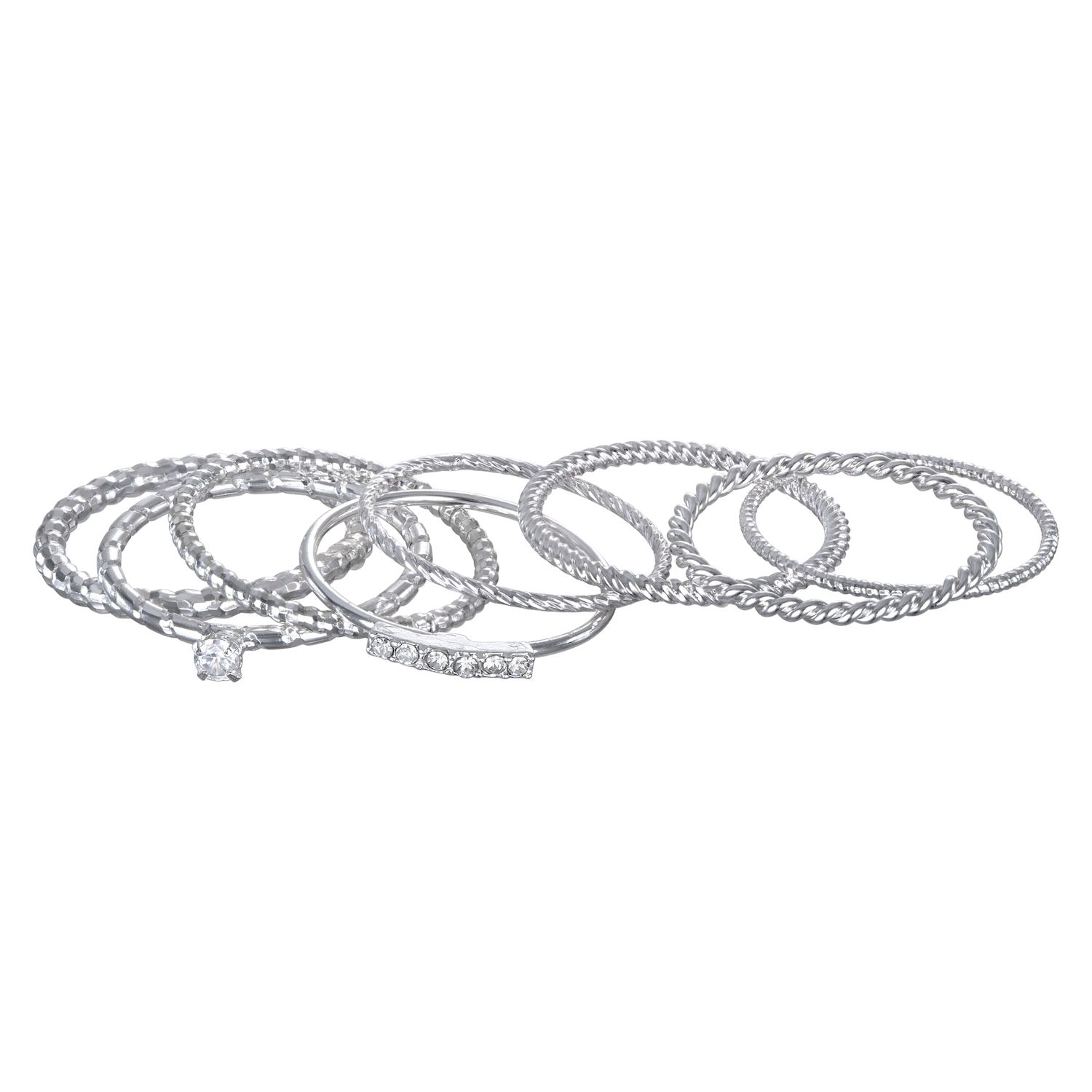 Image for LC Lauren Conrad Twist Stack Ring Set at Kohl's.