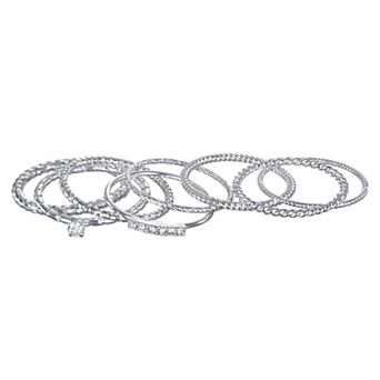 LC Lauren Conrad Twist Stack Ring Set