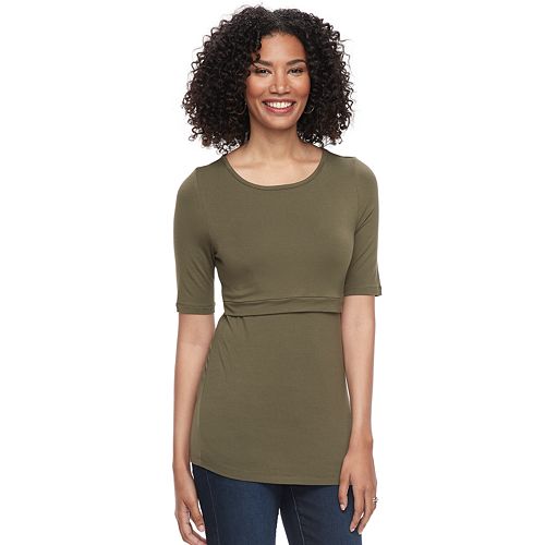 Maternity aglow Empire Popover Nursing Top
