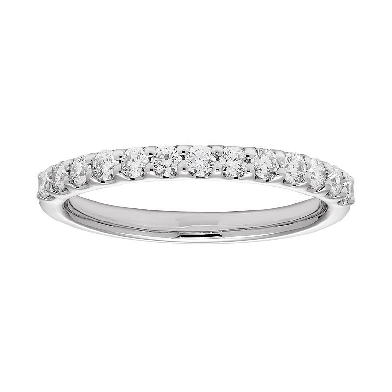 14k Gold 3/8 Carat T.W. IGL Certified Diamond Wedding Band, Womens, Size: 