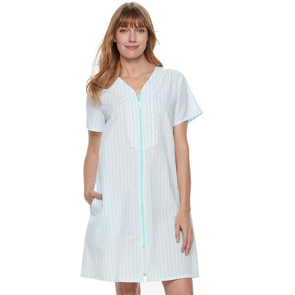 Women's Croft & Barrow® Woven ZipUp Duster Robe