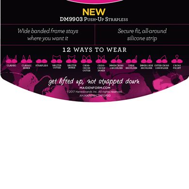 Maidenform Love the Lift Push-Up & In Strapless Bra DM9903