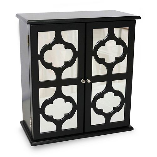 Java Quatrefoil Mirrored Jewelry Box