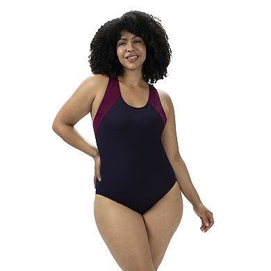 Women's Dolfin Moderate Colorblock One-Piece Swimsuit