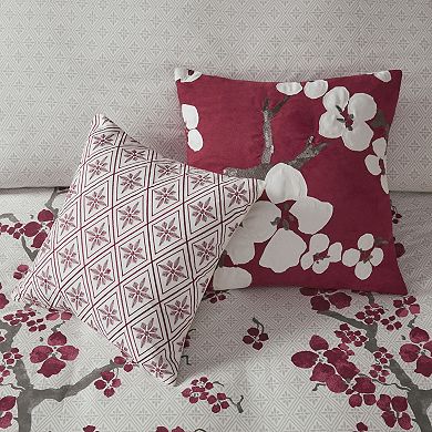 N Natori Cherry Blossom Throw Pillow