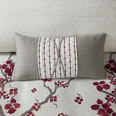 N Natori Cherry Blossom Oblong Throw Pillow