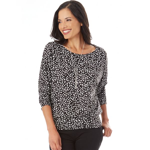 Banded bottom tops shop kohls