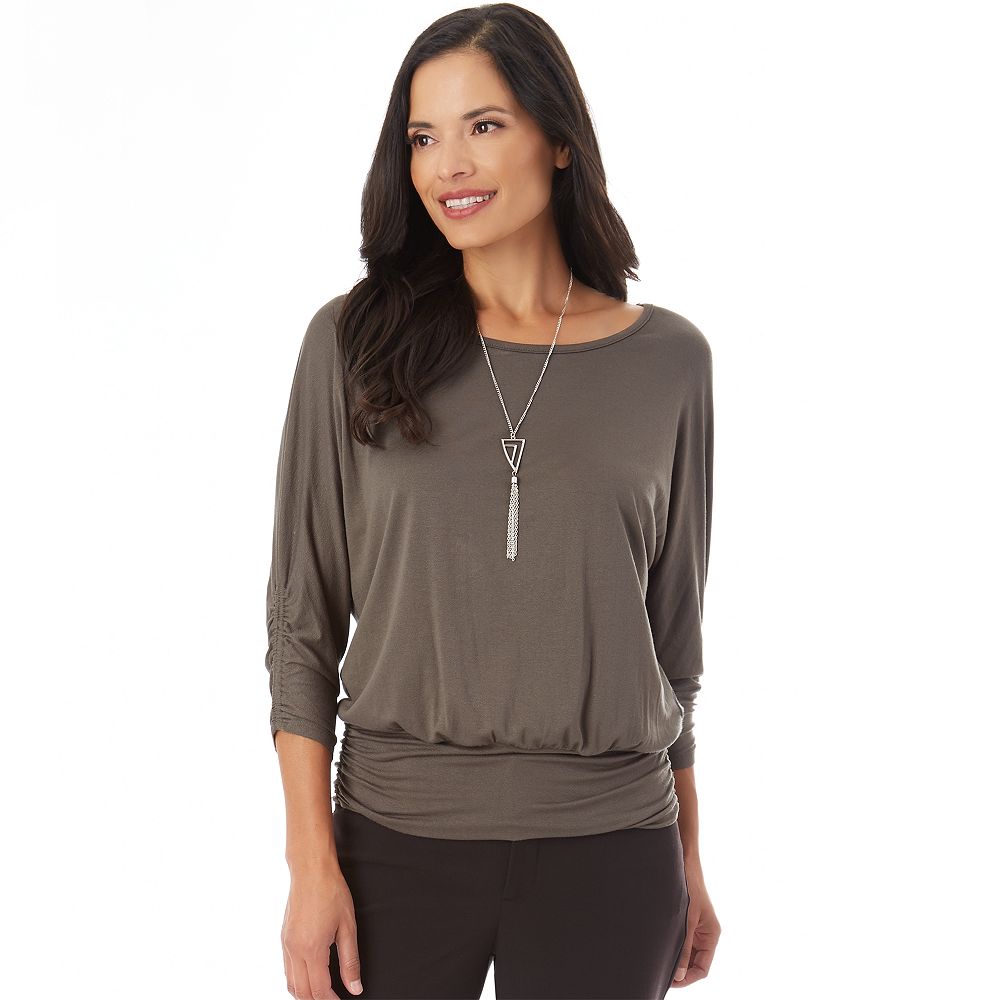 Banded bottom tops kohls clearance