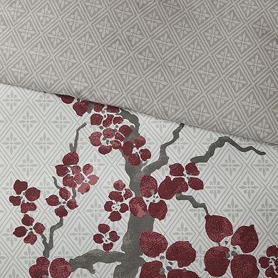 N Natori Cherry Blossom Duvet Cover Set