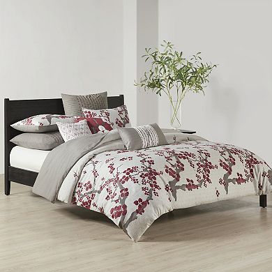 N Natori Cherry Blossom Duvet Cover Set