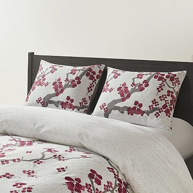 N Natori Cherry Blossom Duvet Cover Set