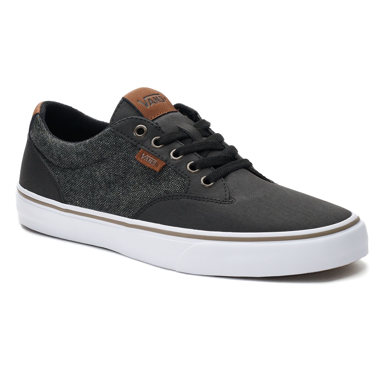 vans winston dx men's skate shoes black grey