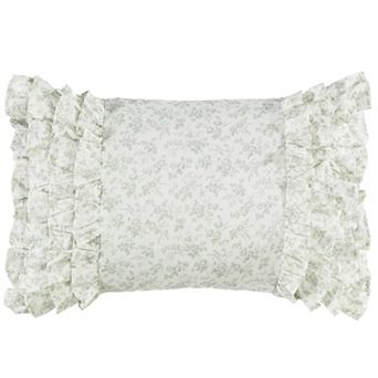 Laura Ashley Lifestyles Harper Ruffled Breakfast Pillow