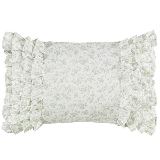 Laura Ashley Lifestyles Harper Ruffled Breakfast Pillow