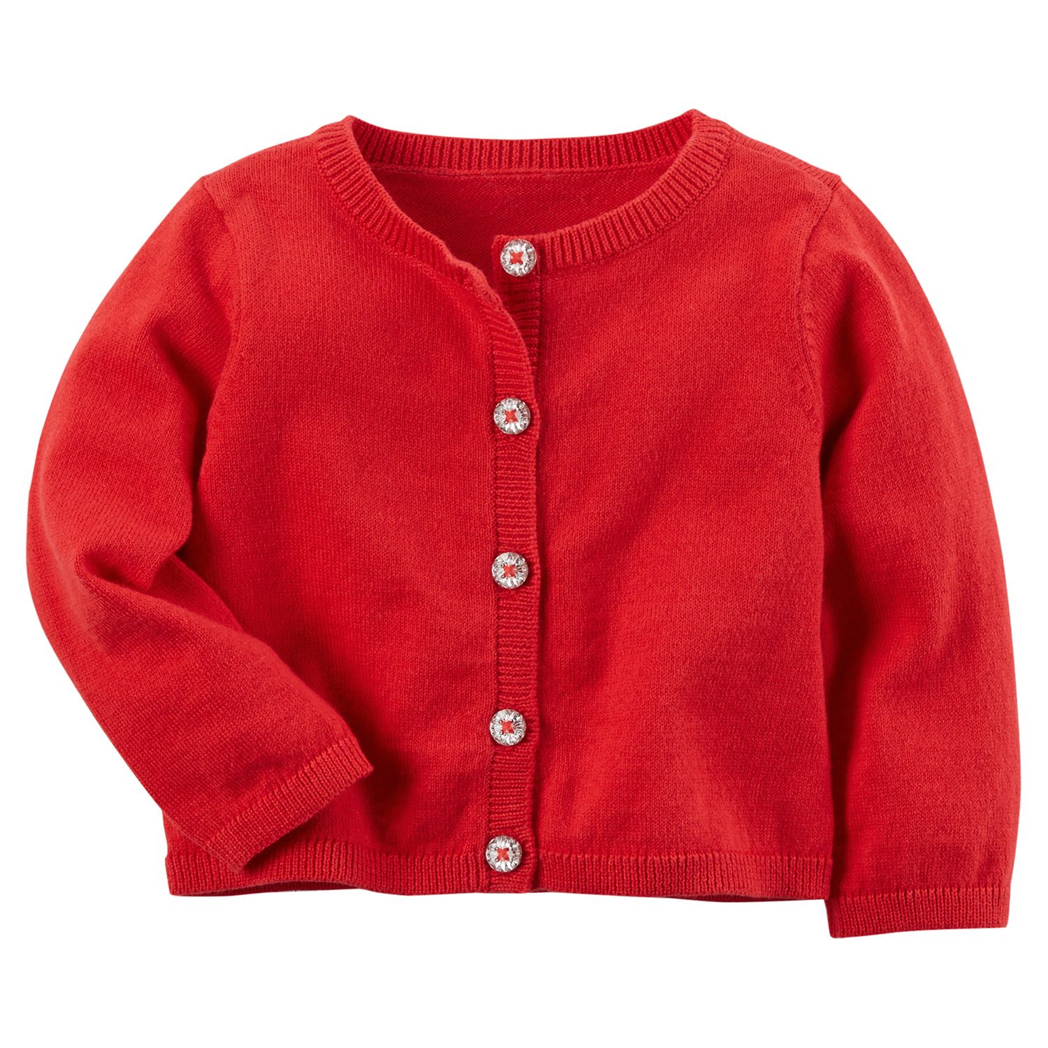 red sparkly cardigan