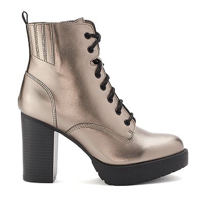 madden NYC Josiee Women's High Heel Combat Boots