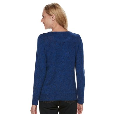 Women's Croft & Barrow® Holiday Crewneck Sweater
