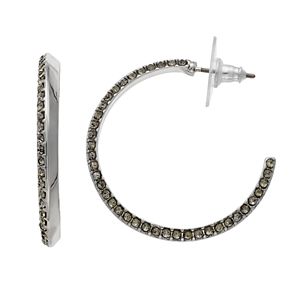 Simply Vera Vera Wang Pave Nickel Free Semi-Hoop Earrings
