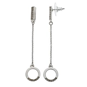 Simply Vera Vera Wang Circle Drop Nickel Free Linear Earrings