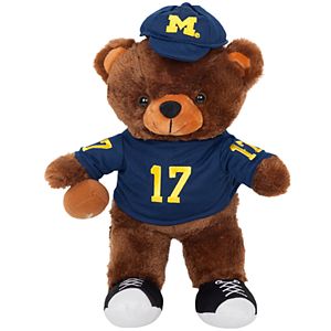 Forever Collectibles Michigan Wolverines Locker Buddy Teddy Bear Set