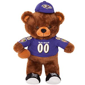 Forever Collectibles Baltimore Ravens Locker Buddy Teddy Bear Set