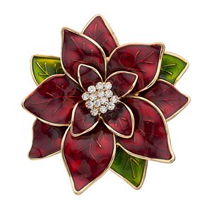 Dana Buchman Poinsettia Pin