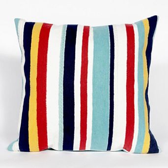 Liora Manne Visions III Riviera Stripe Indoor Outdoor Throw Pillow