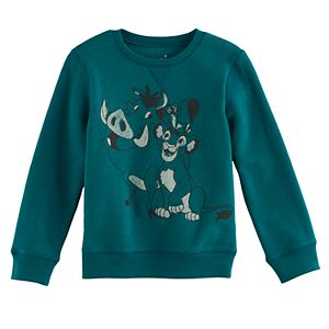 Disney's The Lion King Boys 4-7x Timon & Pumbaa Softest Fleece Pullover Sweatshirt by Jumping Beans®