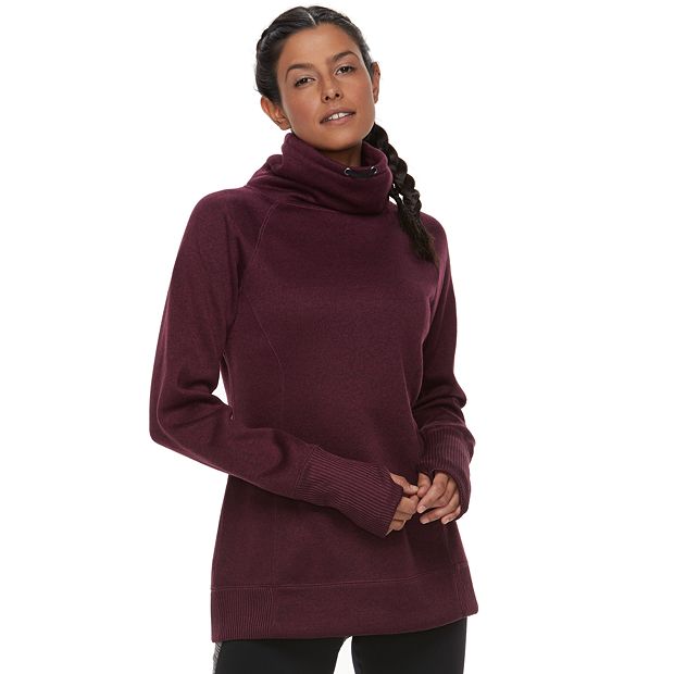 Tek Gear Women's Fleece Funnel Neck Pullover Top