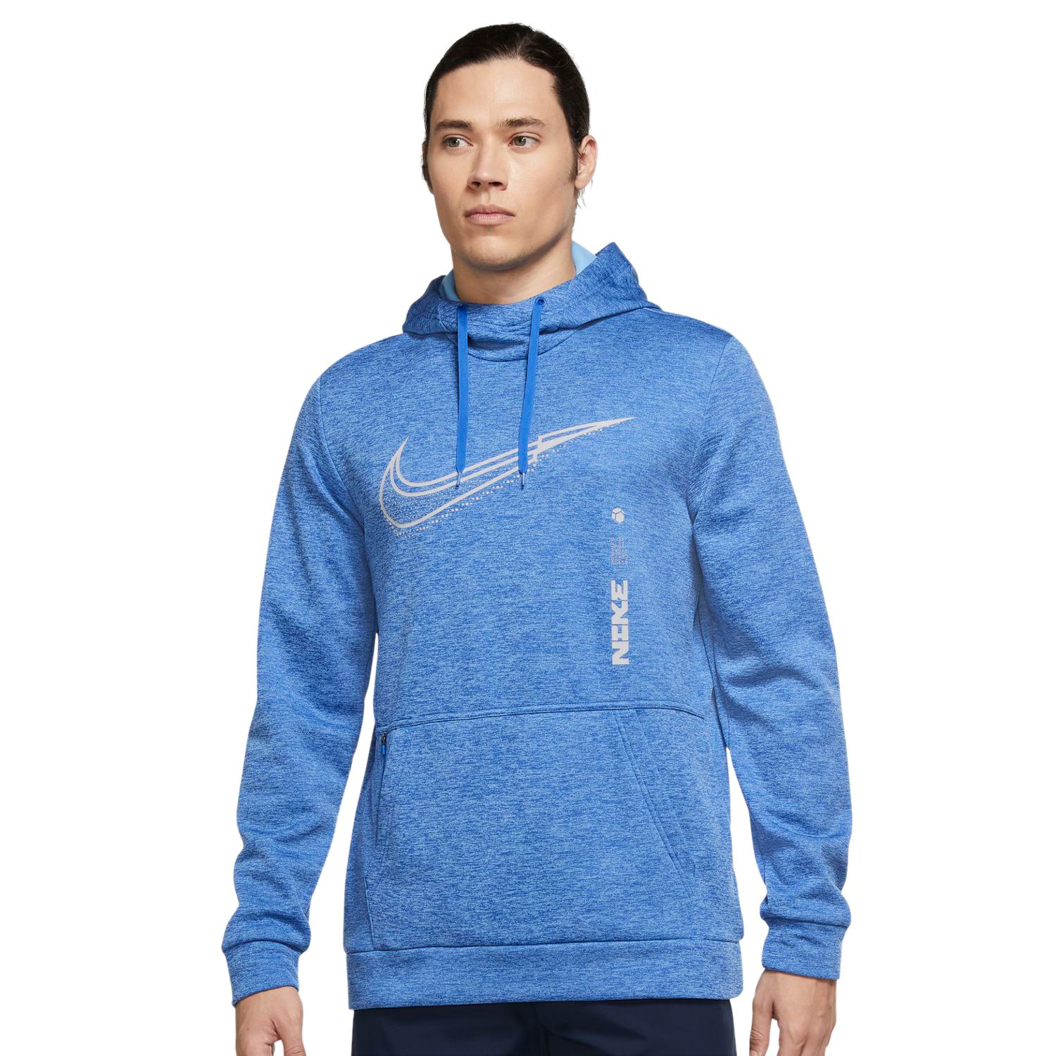 blue nike zip up hoodie