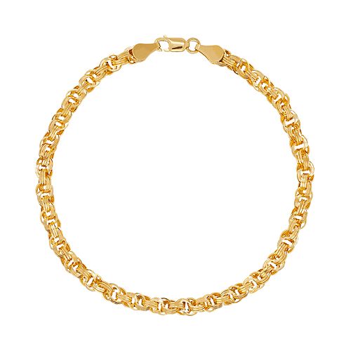 Everlasting Gold 14k Gold Circle Link Bracelet