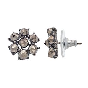 Simply Vera Vera Wang Faceted Cluster Nickel Free Stud Earrings