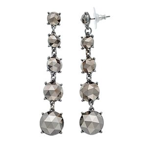 Simply Vera Vera Wang Faceted Nickel Free Graduated Linear Earrings