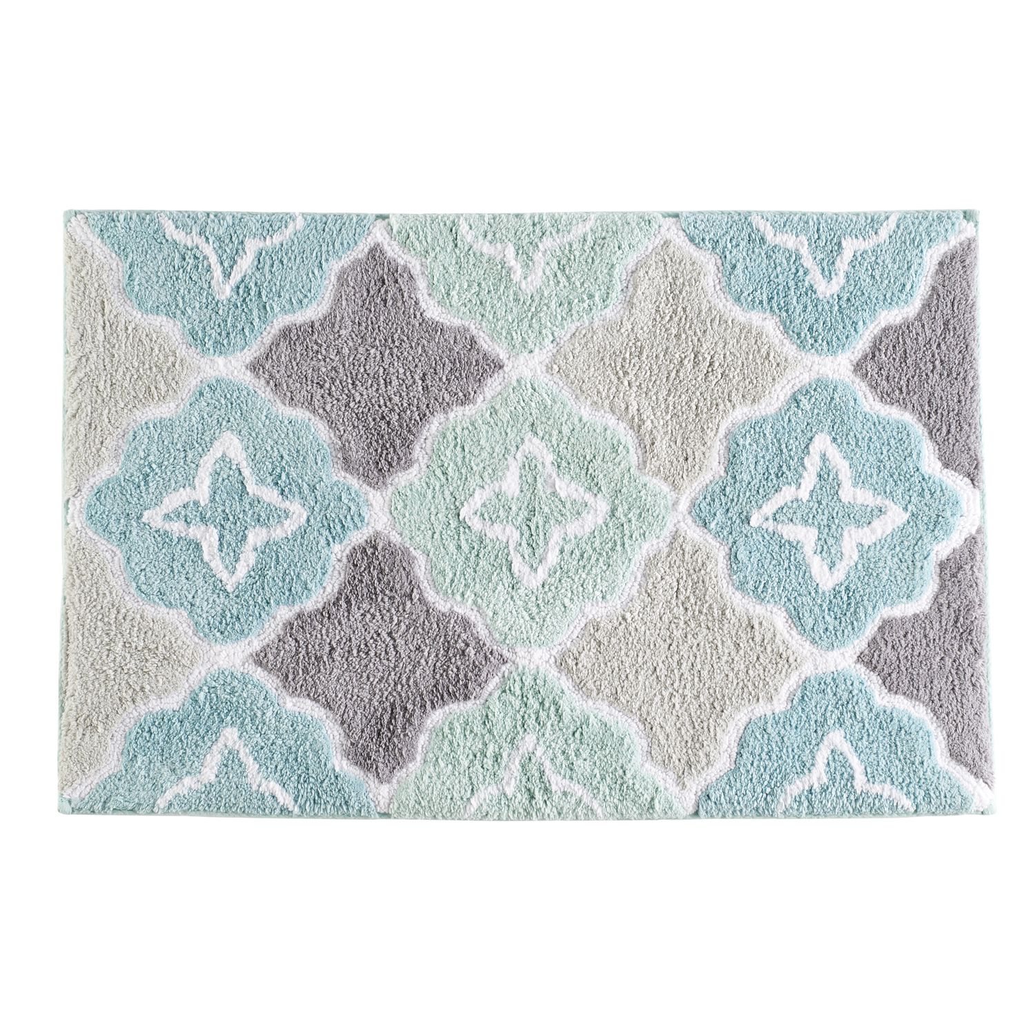 turquoise bath mat