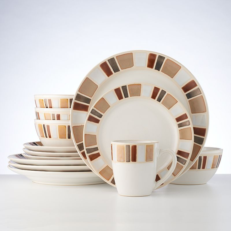 Food Network™ Caprino 16pc. Dinnerware Set, Brown Shop Your Way Online Shopping & Earn