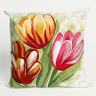 Liora Manne Visions III Tulips Indoor Outdoor Throw Pillow