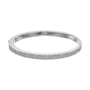 Dana Buchman Simulated Crystal Hinged Bangle Bracelet