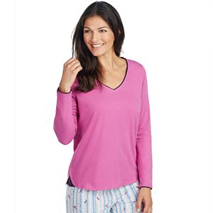 Women's Jockey Pajamas: Long Sleeve V-Neck Top