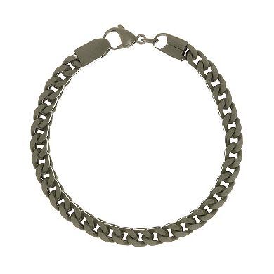 LYNX Men's Stainless Steel Foxtail Chain Bracelet