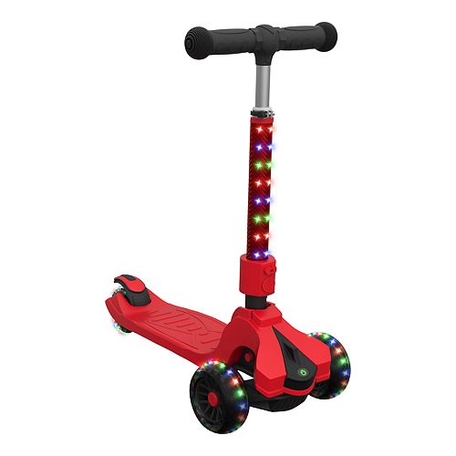 smoby red three wheel cars patterned scooter