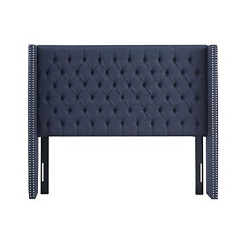 Madison Park Baldwin Adjustable Button Tufted Upholstered Headboard