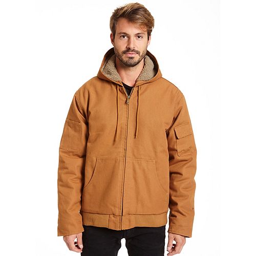 Men's Stanley Canvas Sherpa-Lined Hooded Jacket